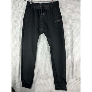 LVFT Live Fit Apparel Joggers Medium Black Tapered Gym Pants